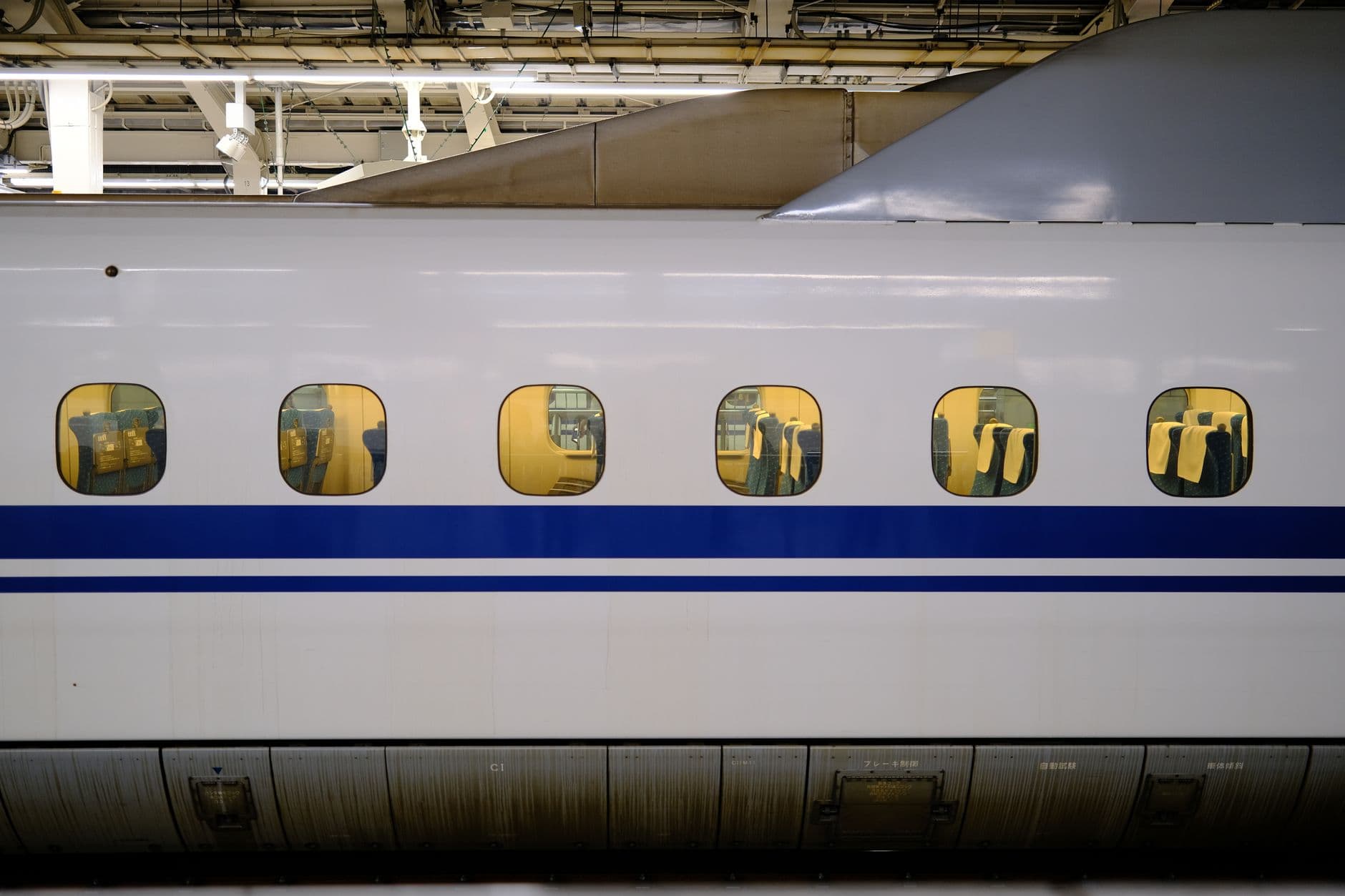Un shinkansen en ruta, la columna vertebral del itinerario